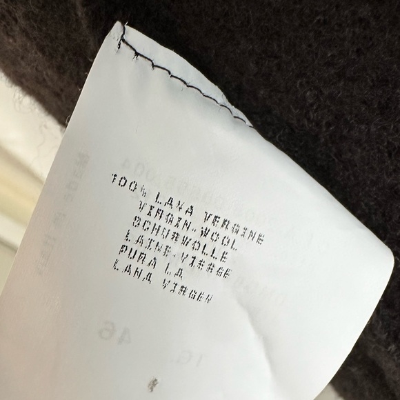 ARMANI Collezioni Black Front Button 100% wool Blazer made in Italy Size 10 - Picture 9 of 14